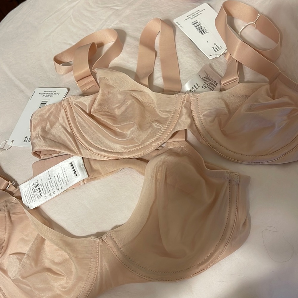 WOLFORD unlined sheer bra 75A NWT